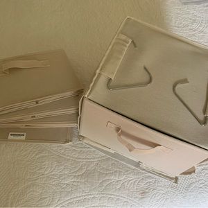 Container Store canvas closet storage